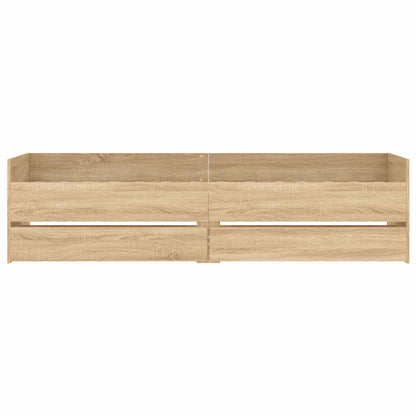 vidaXL Bed Frame with Storage Sonoma Oak 80 x 200 cm Engineered Wood