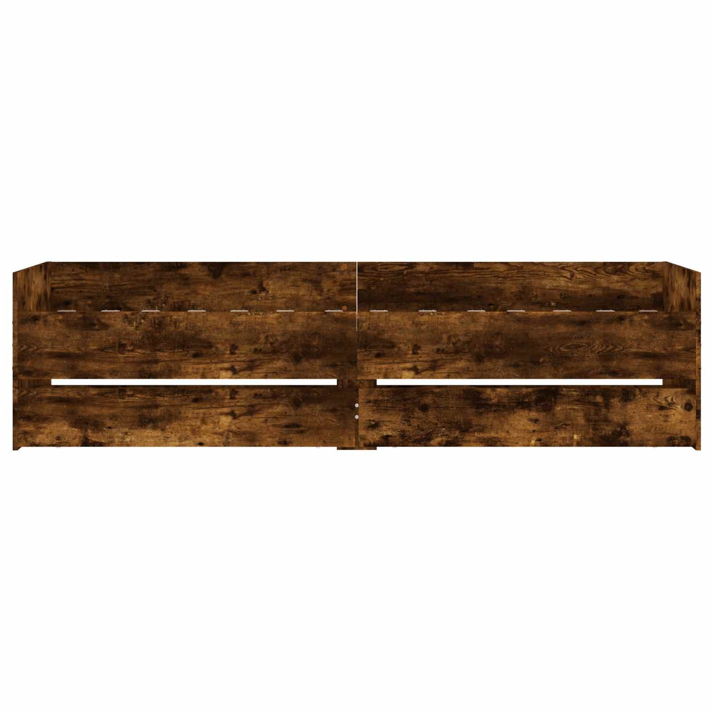 vidaXL Bed Frame with Storage Smoked Oak 80 x 200 cm Engineered Wood