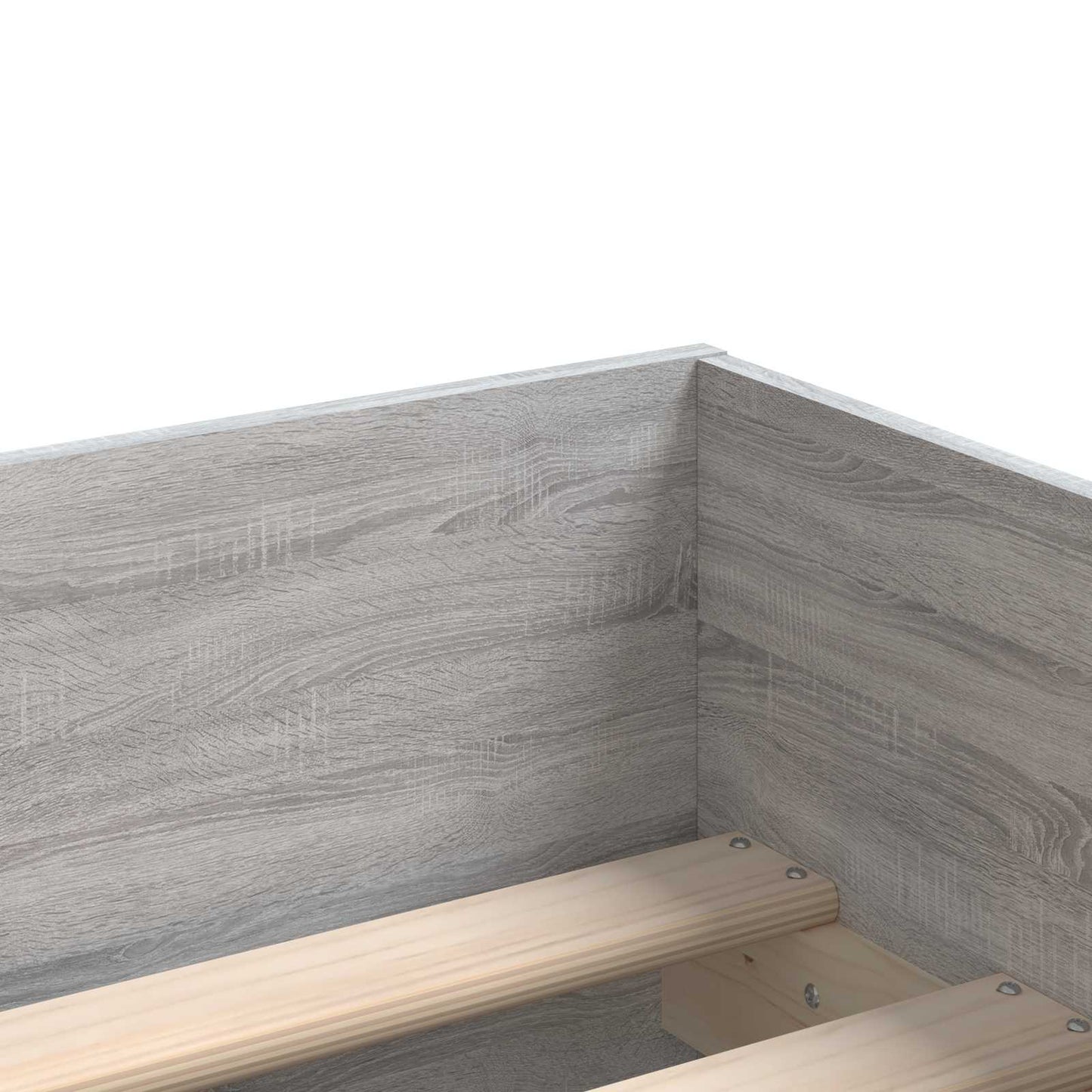 vidaXL Bed Frame with Storage Concrete Grey 80 x 200 cm