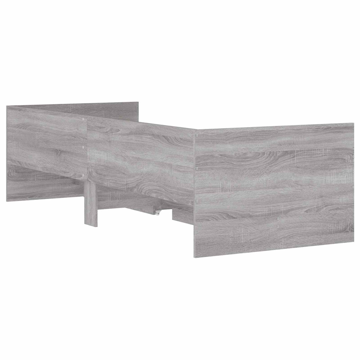 vidaXL Bed Frame with Storage Concrete Grey 80 x 200 cm