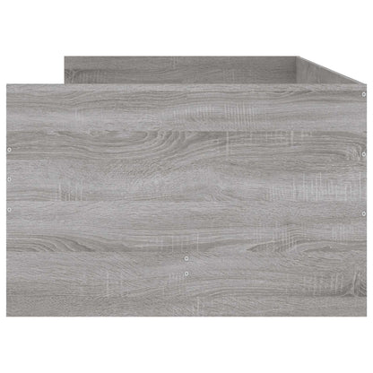 vidaXL Bed Frame with Storage Concrete Grey 80 x 200 cm