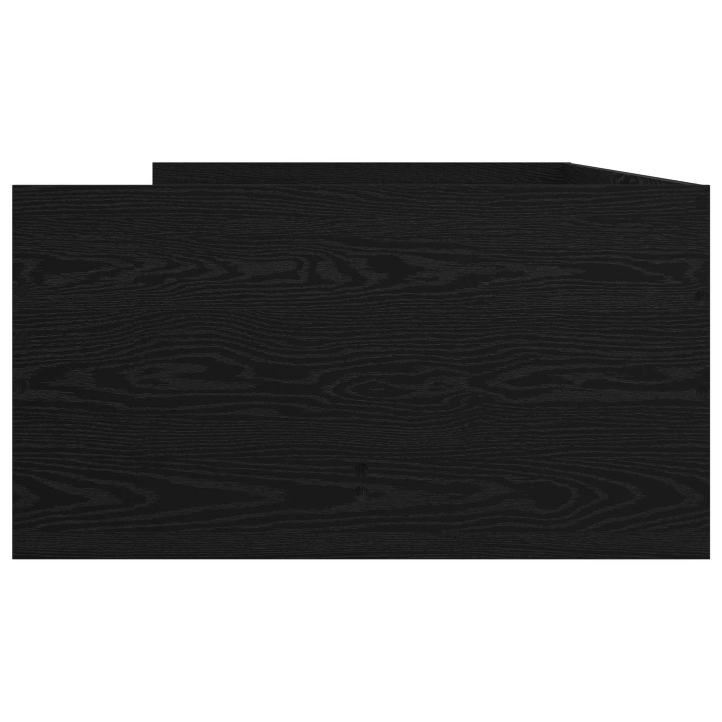 vidaXL Bed Frame with Storage Black Oak 80 x 200 cm Engineered Wood