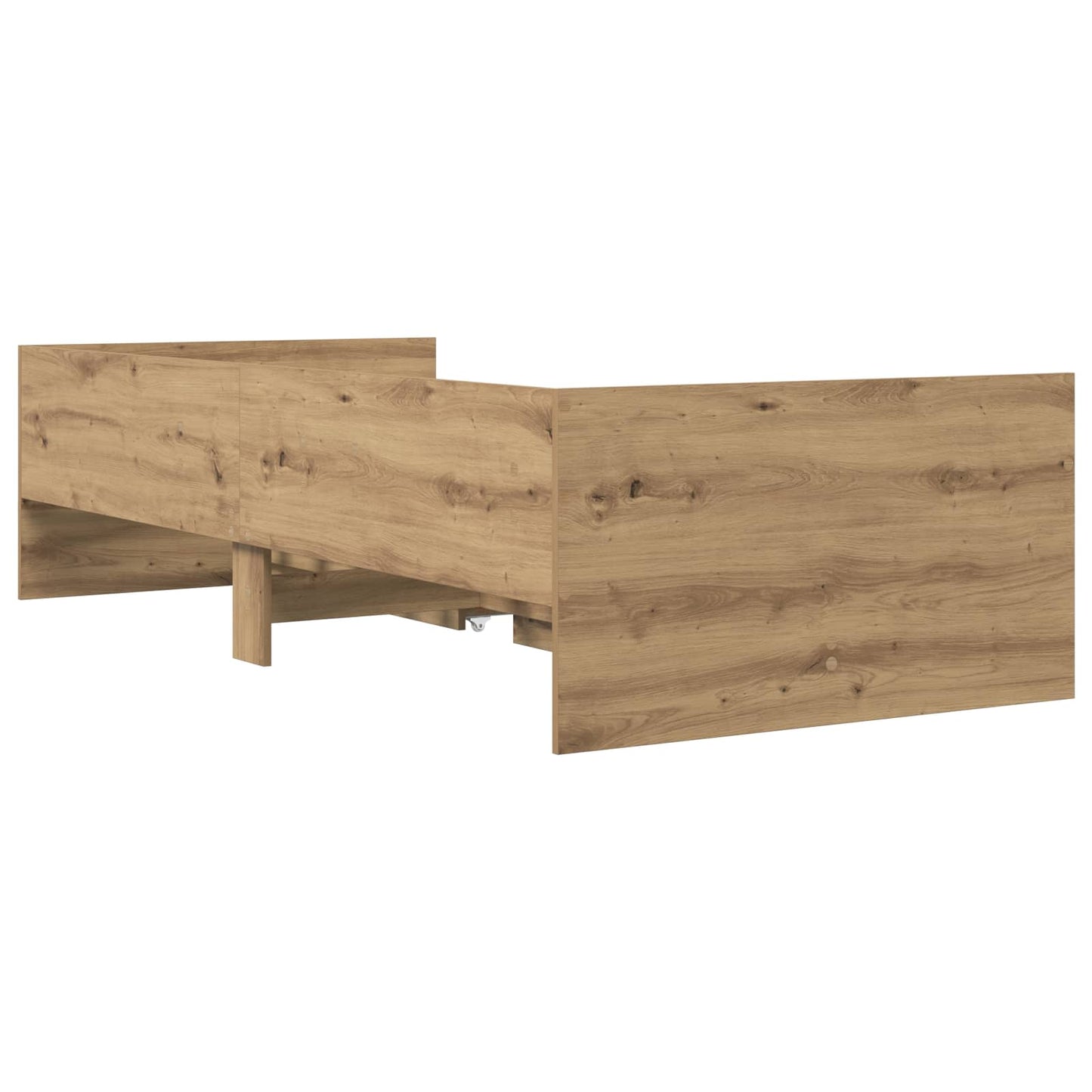 vidaXL Bed Frame with Storage Artisian Oak 80 x 200 cm Engineered Wood
