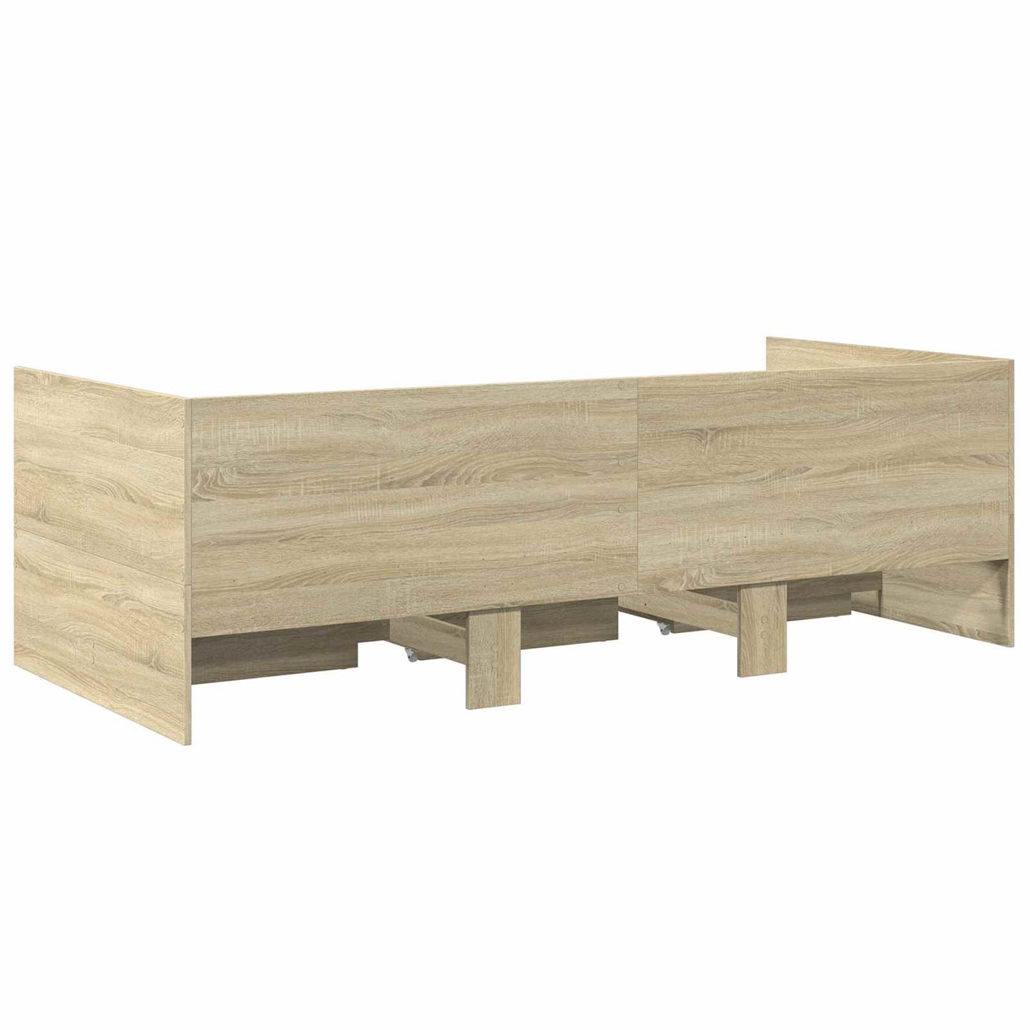 vidaXL Bed Frame with Storage Sonoma Oak 80 x 200 cm Engineered Wood