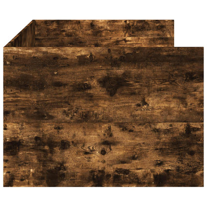 vidaXL Bed Frame with Storage Smoked Oak 80 x 200 cm Engineered Wood