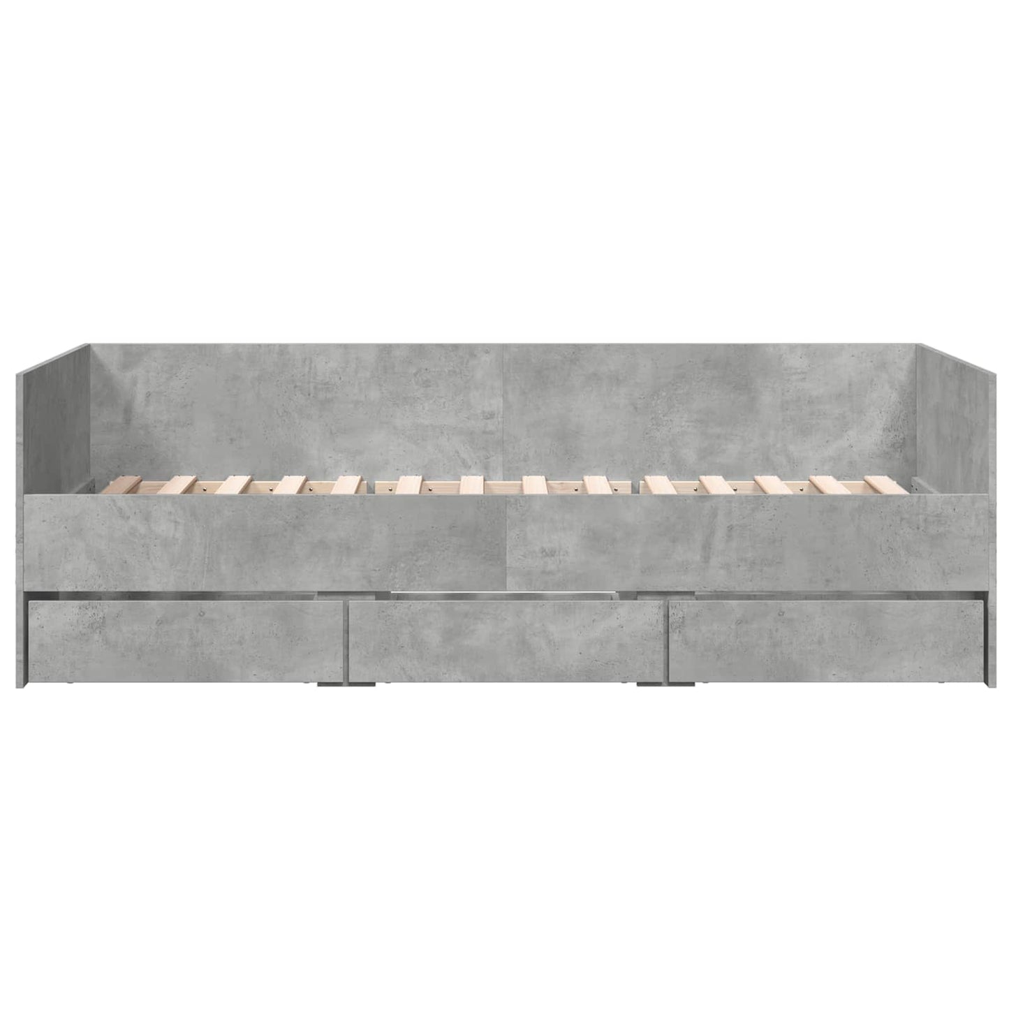 vidaXL Bed Frame with Storage Concrete Grey 80 x 200 cm