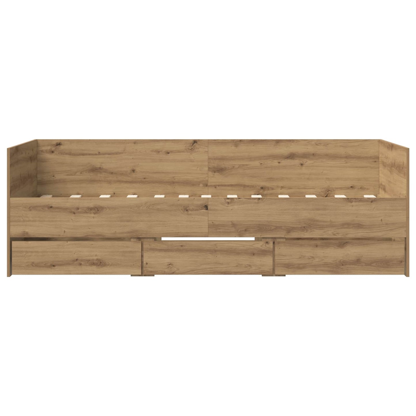 vidaXL Bed Frame with Storage Artisian Oak 80 x 200 cm Engineered Wood