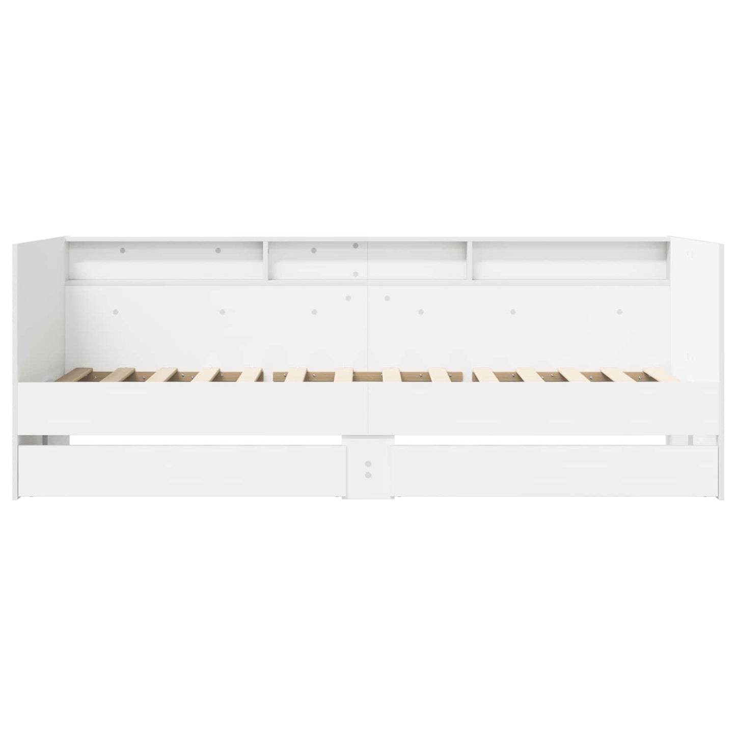 vidaXL Bed Frame with Storage White 80 x 200 cm Engineered Wood