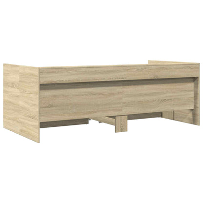 vidaXL Bed Frame with Storage Sonoma Oak 80 x 200 cm Engineered Wood