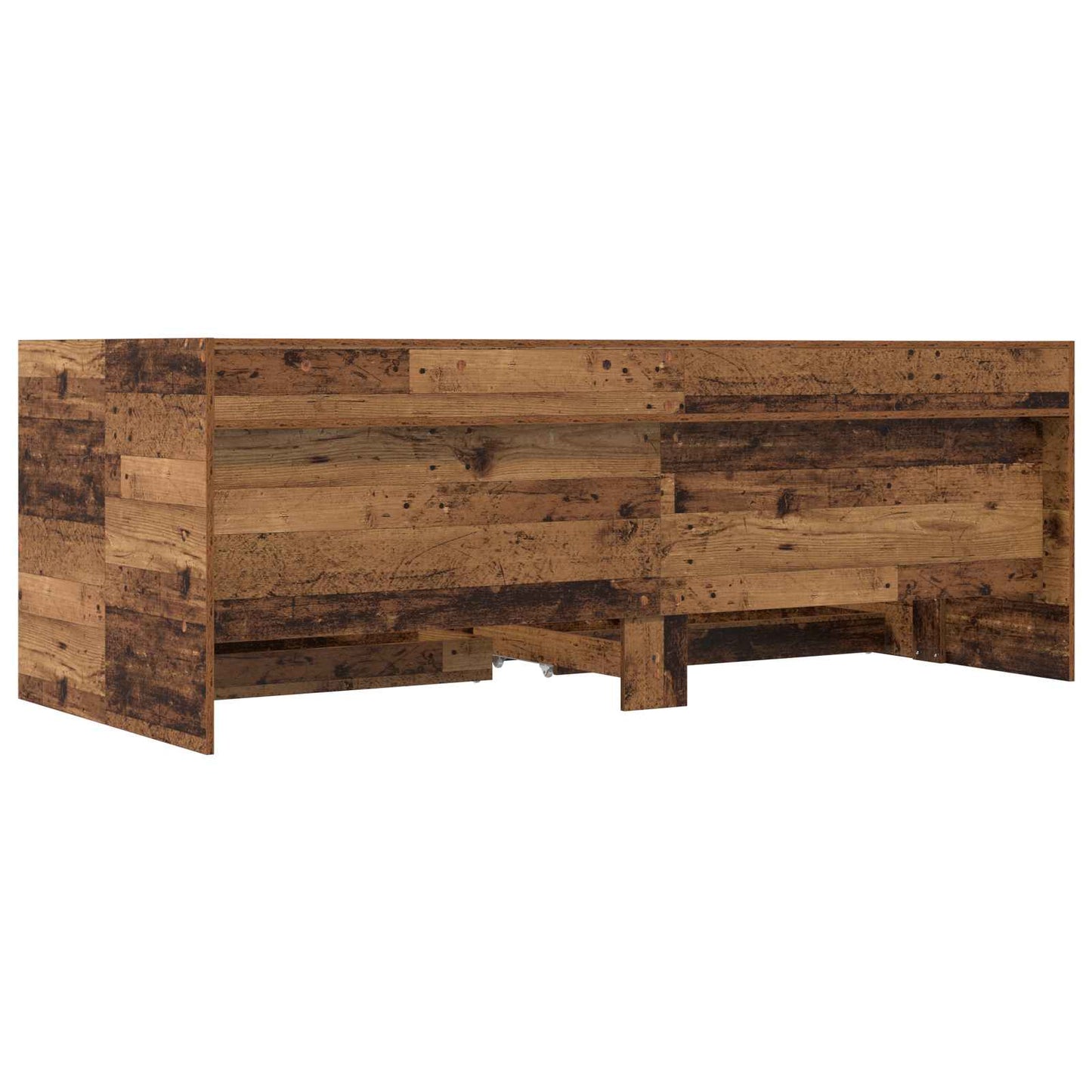 vidaXL Bed Frame with Storage Old Wood 80 x 200 cm Engineered Wood