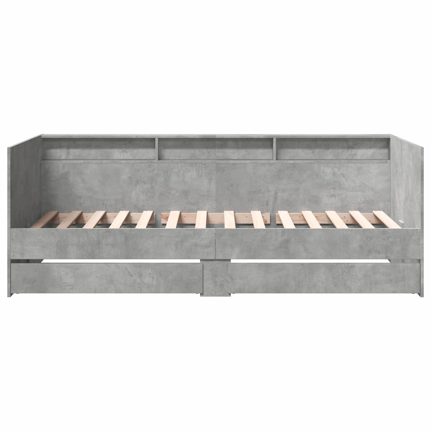 vidaXL Bed Frame with Storage Concrete Grey 80 x 200 cm