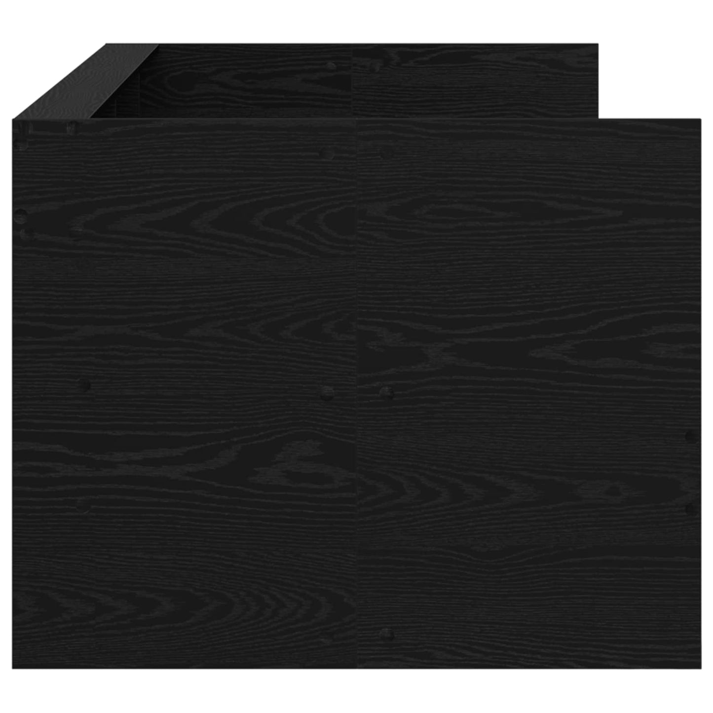 vidaXL Bed Frame with Storage Black Oak 80 x 200 cm Engineered Wood