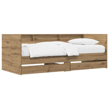 vidaXL Bed Frame with Storage Artisian Oak 80 x 200 cm Engineered Wood