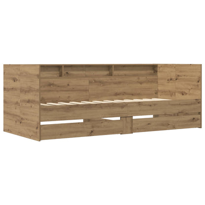 vidaXL Bed Frame with Storage Artisian Oak 80 x 200 cm Engineered Wood