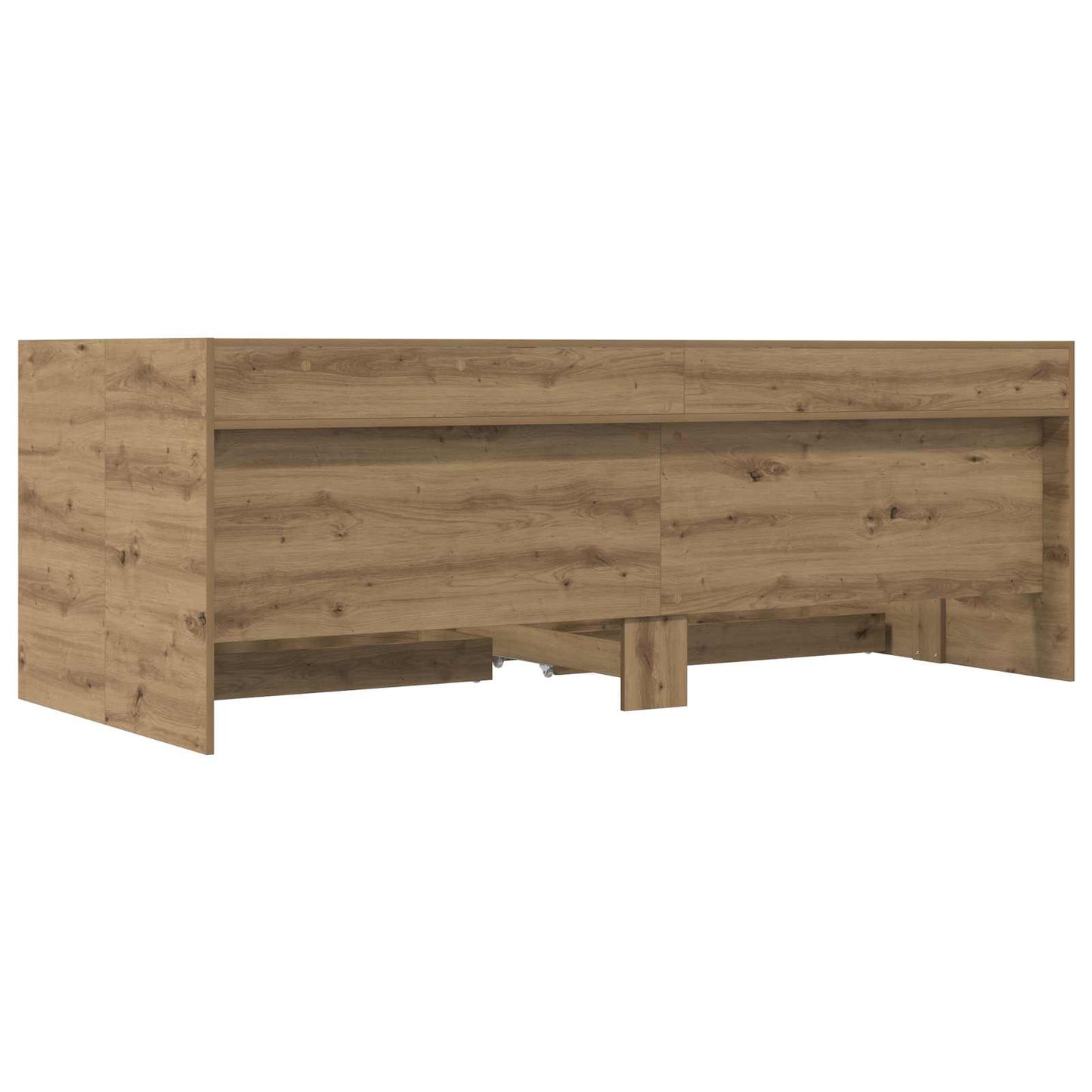 vidaXL Bed Frame with Storage Artisian Oak 80 x 200 cm Engineered Wood
