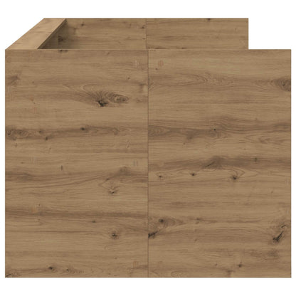 vidaXL Bed Frame with Storage Artisian Oak 80 x 200 cm Engineered Wood