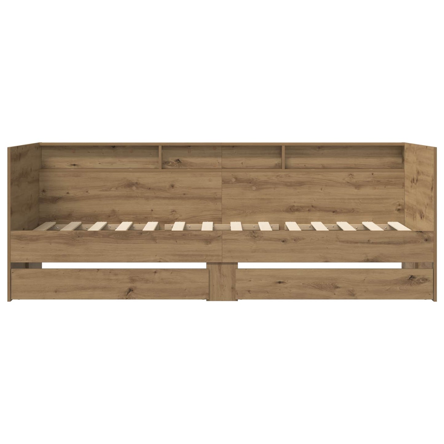 vidaXL Bed Frame with Storage Artisian Oak 80 x 200 cm Engineered Wood