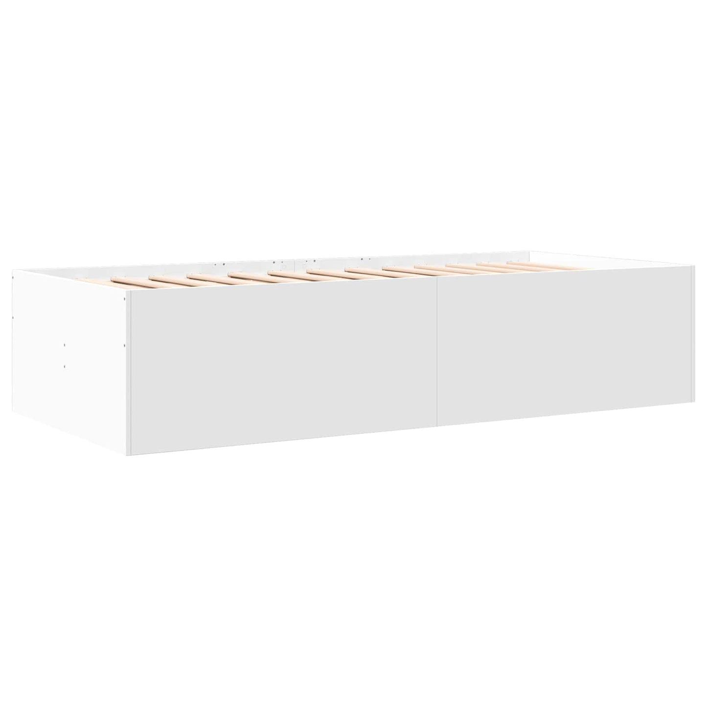 vidaXL Bed Frame with Storage White 80 x 200 cm Engineered Wood