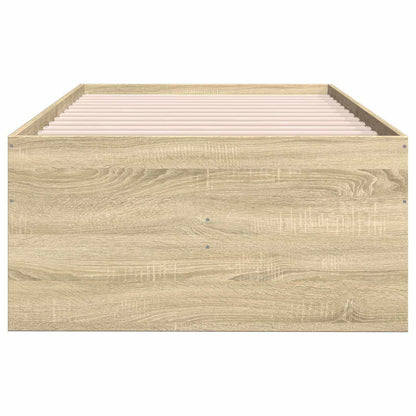 vidaXL Bed Frame with Storage Sonoma Oak 80 x 200 cm Engineered Wood