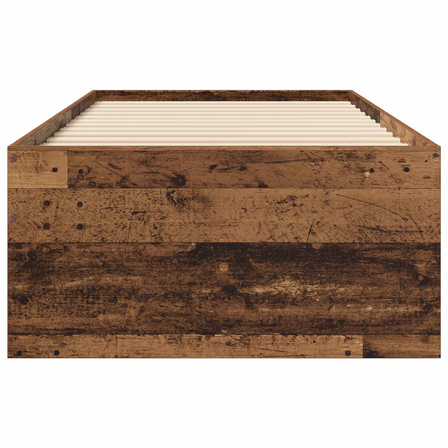 vidaXL Bed Frame with Storage Old Wood 80 x 200 cm Engineered Wood