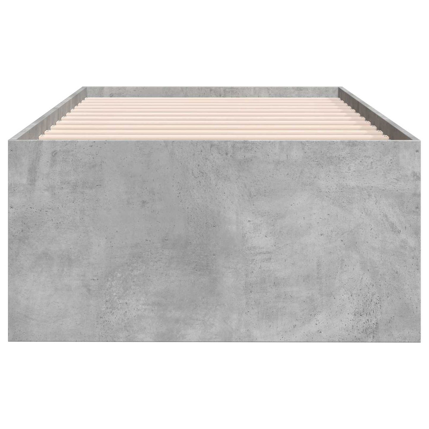vidaXL Bed Frame with Storage with Drawer Concrete Grey 80 x 200 cm