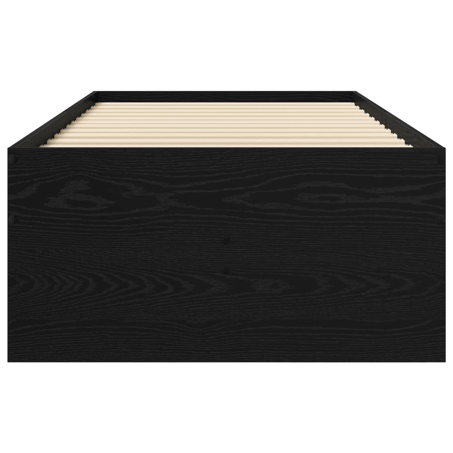 vidaXL Bed Frame with Storage Black Oak 80 x 200 cm Engineered Wood