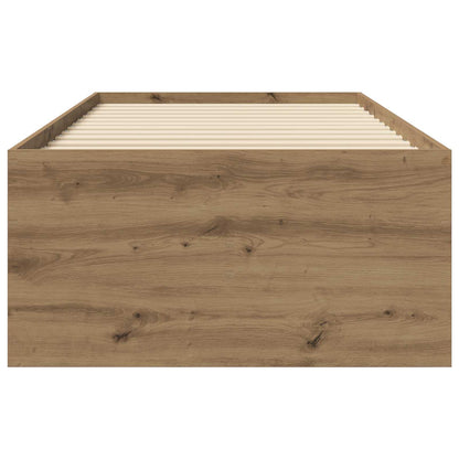 vidaXL Bed Frame with Storage Artisian Oak 80 x 200 cm Engineered Wood
