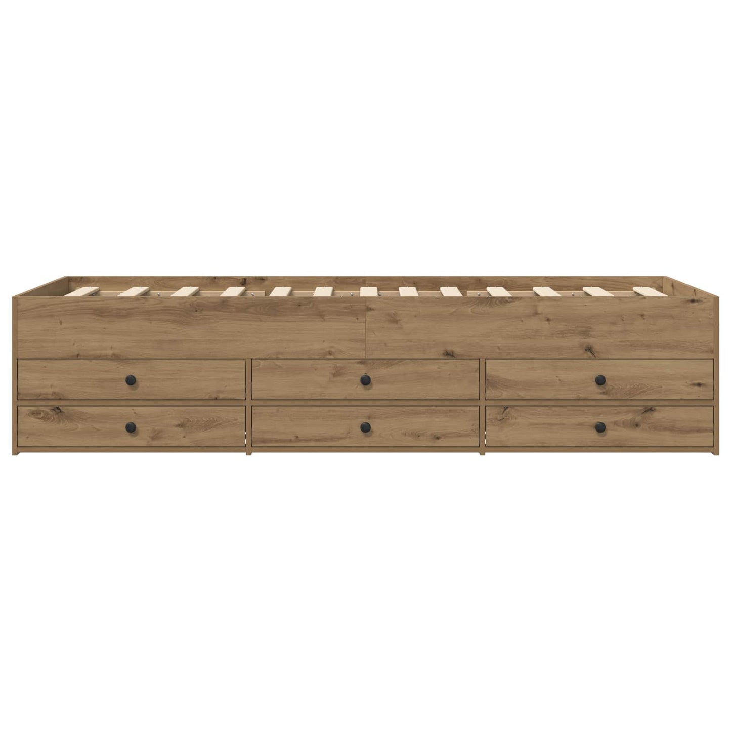 vidaXL Bed Frame with Storage Artisian Oak 80 x 200 cm Engineered Wood
