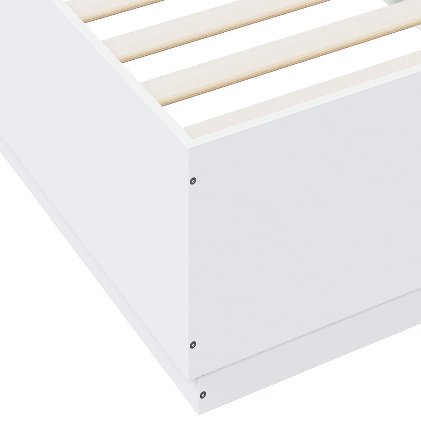 vidaXL Bed Frame White 80 x 200 cm Engineered Wood