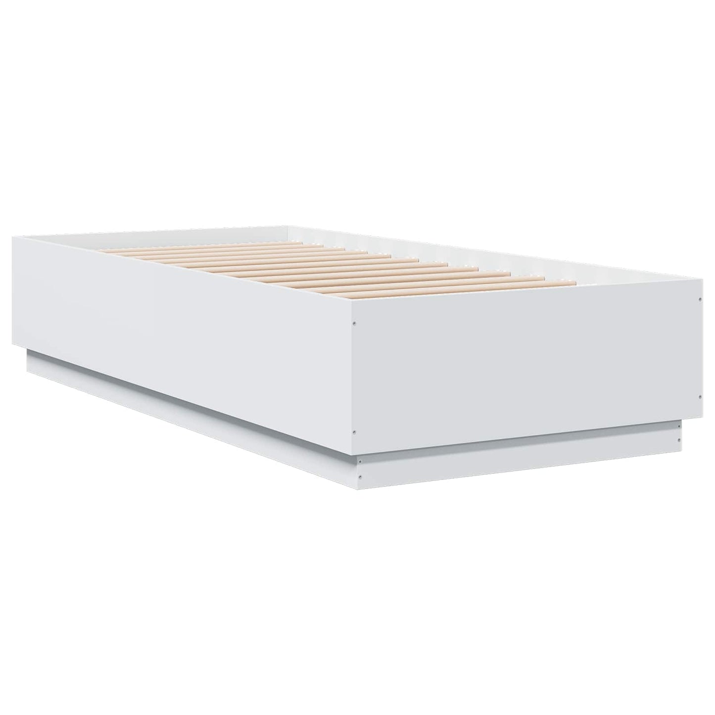 vidaXL Bed Frame White 80 x 200 cm Engineered Wood