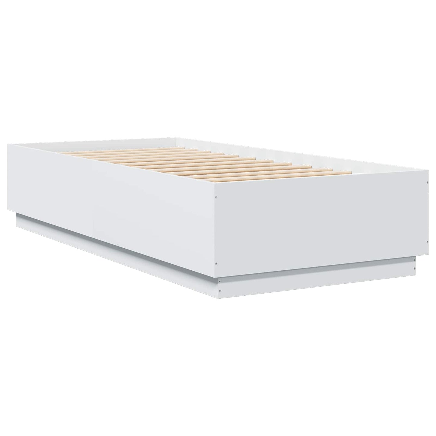 vidaXL Bed Frame White 80 x 200 cm Engineered Wood