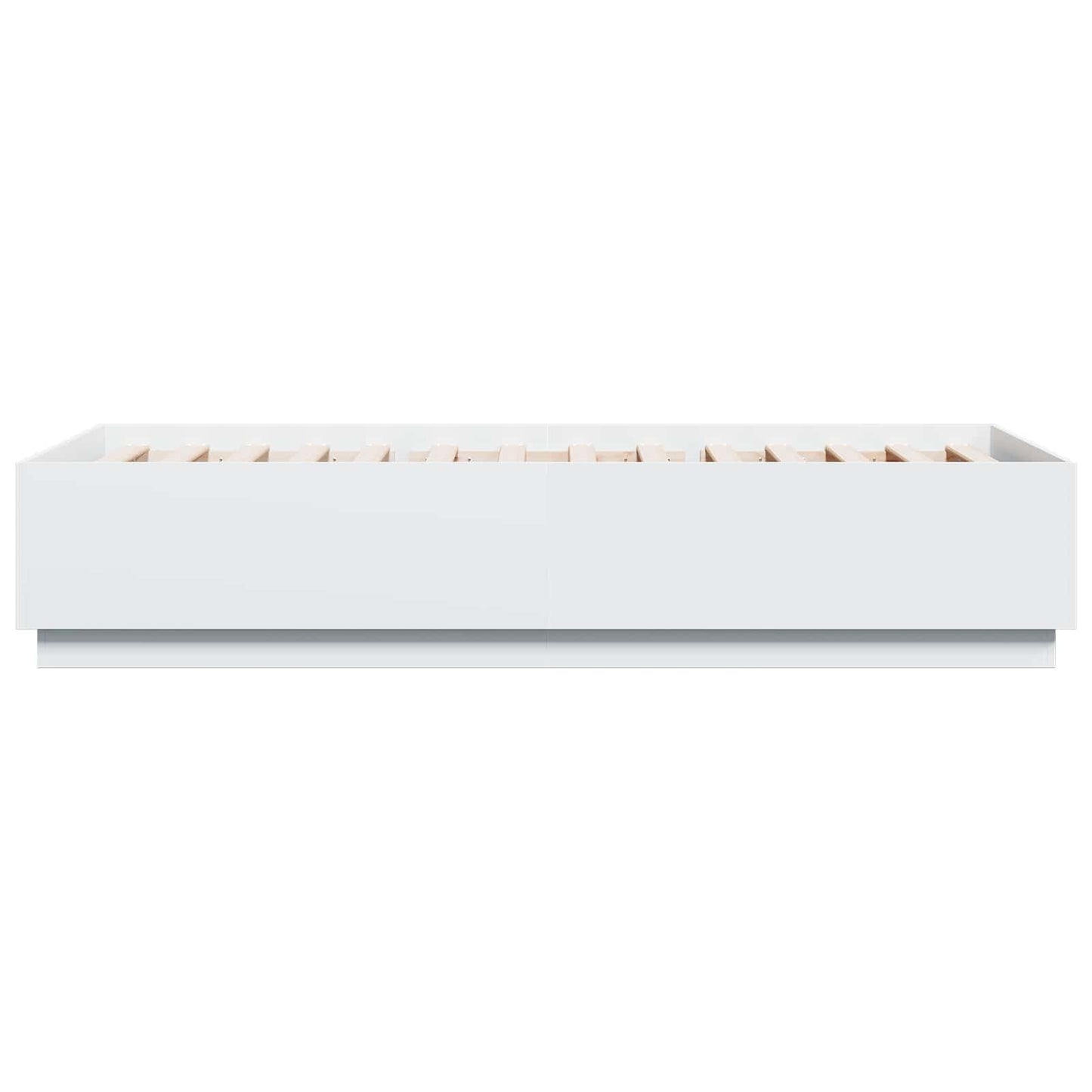 vidaXL Bed Frame White 80 x 200 cm Engineered Wood