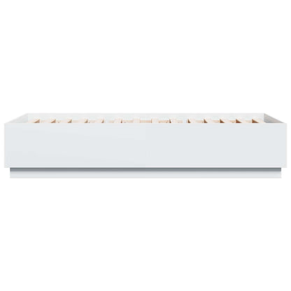vidaXL Bed Frame White 80 x 200 cm Engineered Wood