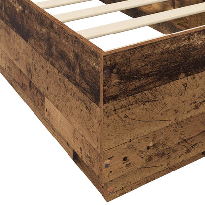 vidaXL Bed Frame Old Wood 80 x 200 cm Engineered Wood
