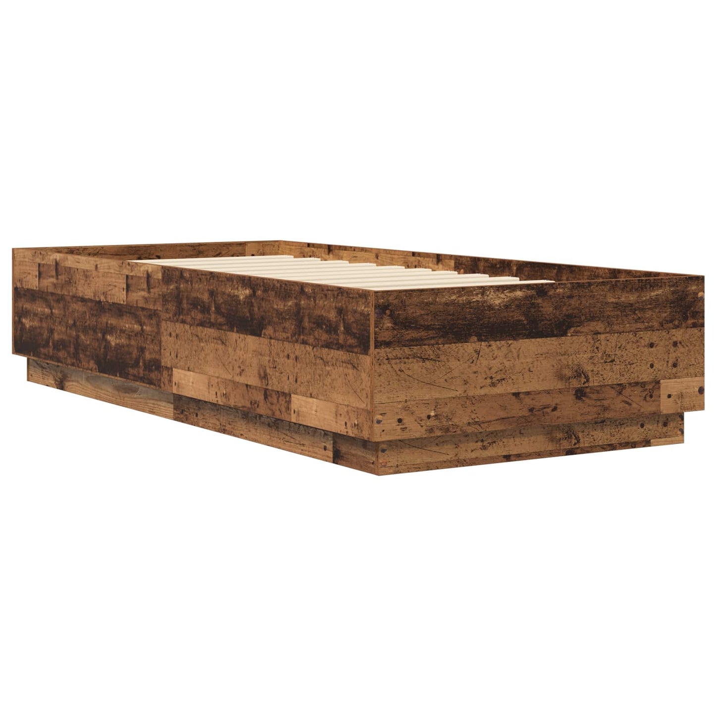 vidaXL Bed Frame Old Wood 80 x 200 cm Engineered Wood