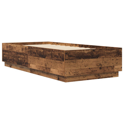 vidaXL Bed Frame Old Wood 80 x 200 cm Engineered Wood