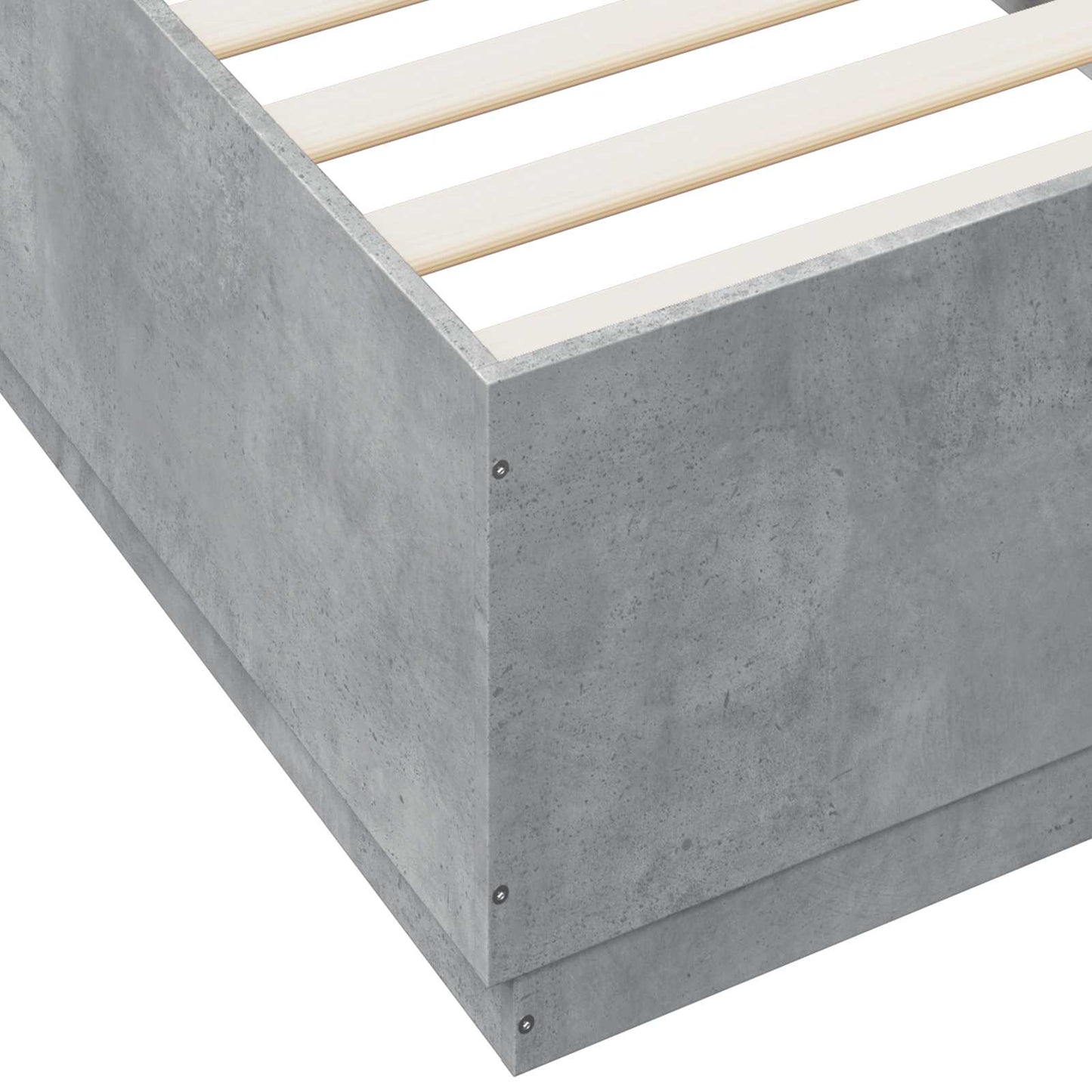 vidaXL Bed Frame Concrete Grey 80 x 200 cm Engineered Wood