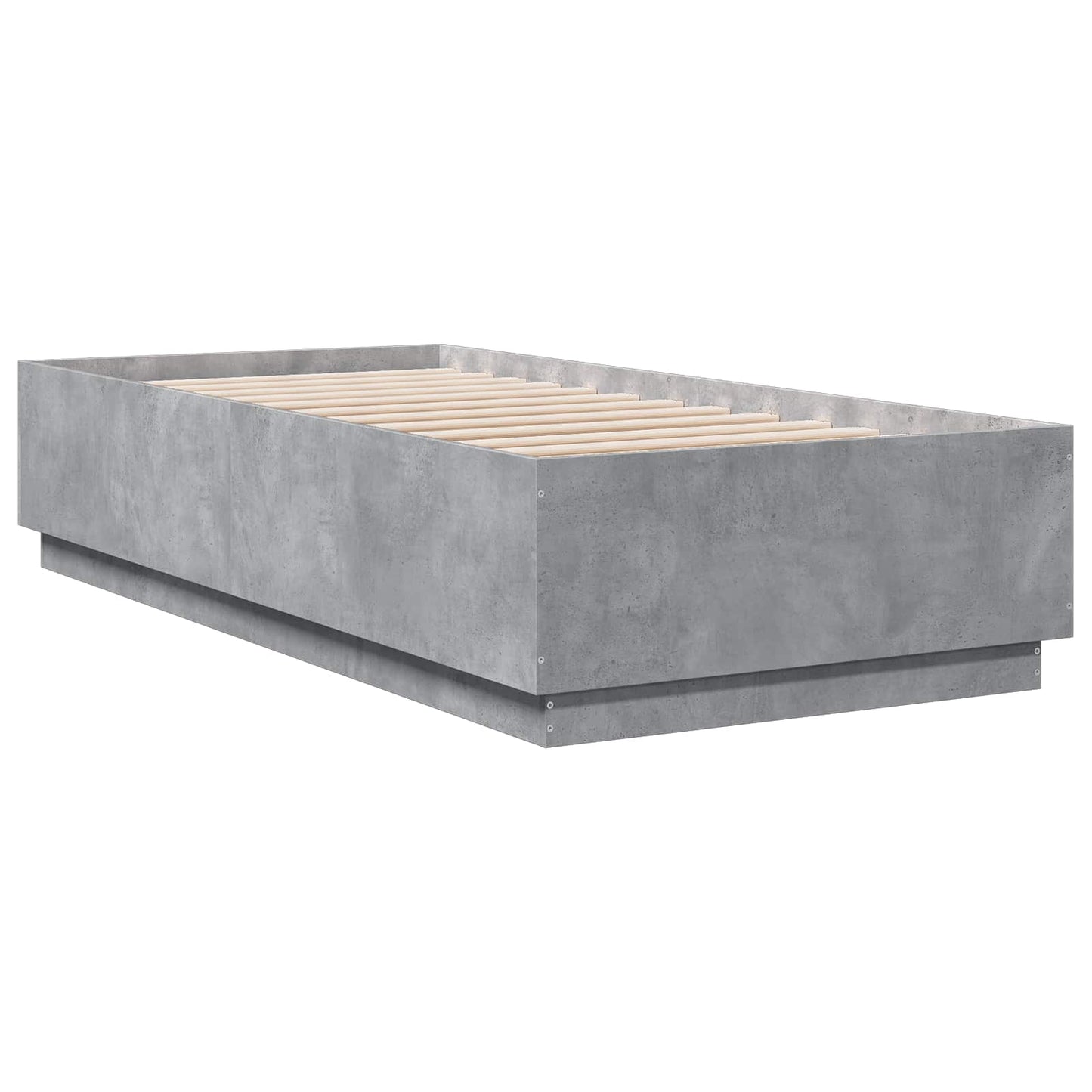 vidaXL Bed Frame Concrete Grey 80 x 200 cm Engineered Wood