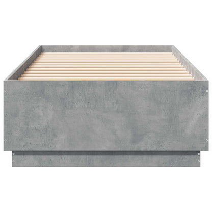 vidaXL Bed Frame Concrete Grey 80 x 200 cm Engineered Wood