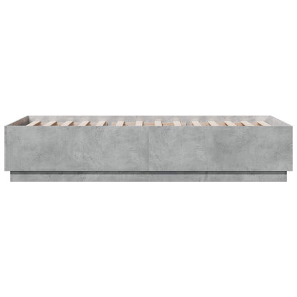 vidaXL Bed Frame Concrete Grey 80 x 200 cm Engineered Wood