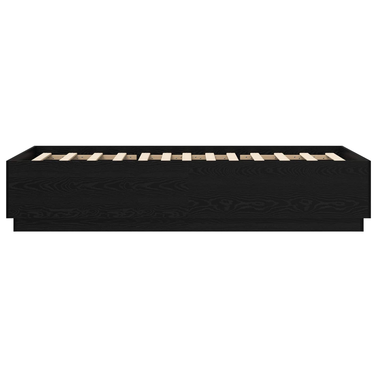 vidaXL Bed Frame Black Oak 80 x 200 cm Engineered Wood