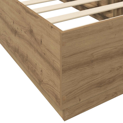 vidaXL Bed Frame Artisian Oak 80 x 200 cm Engineered Wood