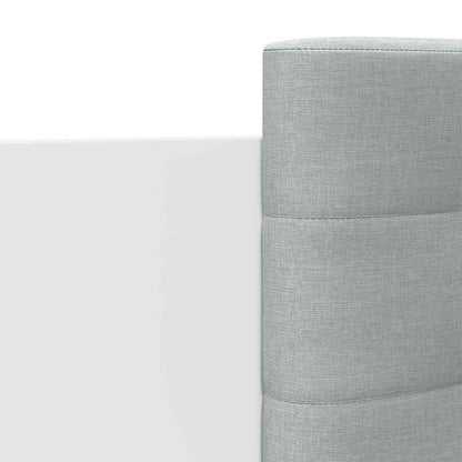 vidaXL Bed Frame with Headboard White Engineered Wood