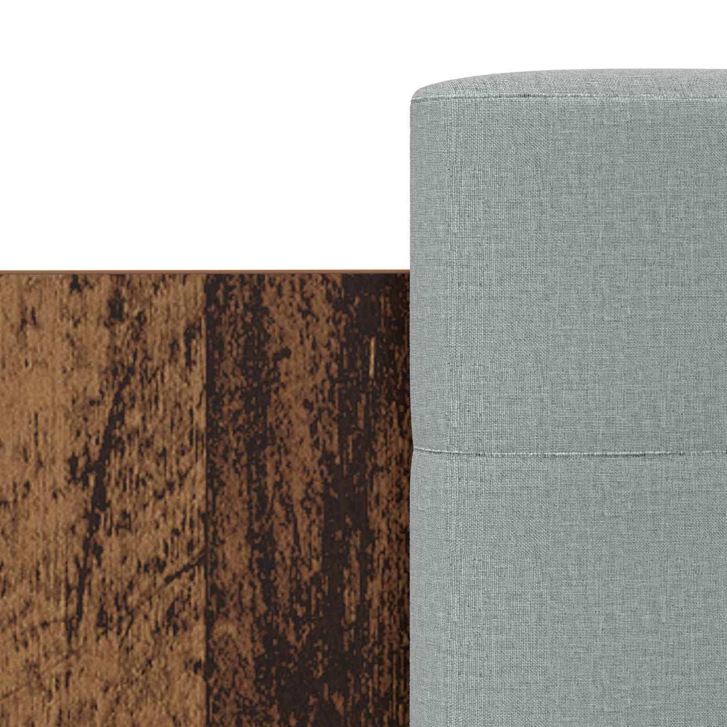 vidaXL Bed Frame with Headboard Old Wood Engineered Wood
