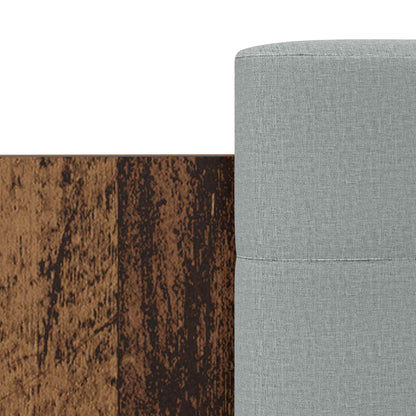 vidaXL Bed Frame with Headboard Old Wood Engineered Wood