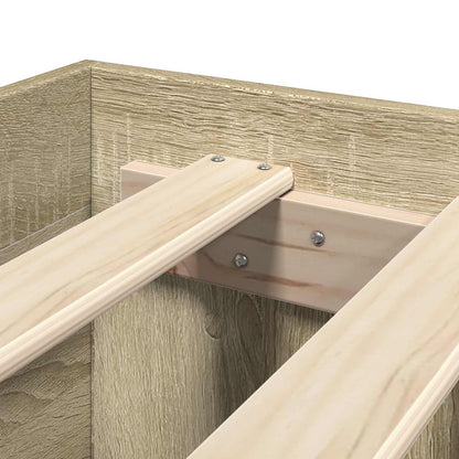 vidaXL Bed Frame with Drawer 2 pcs Sonoma Oak Engineered Wood