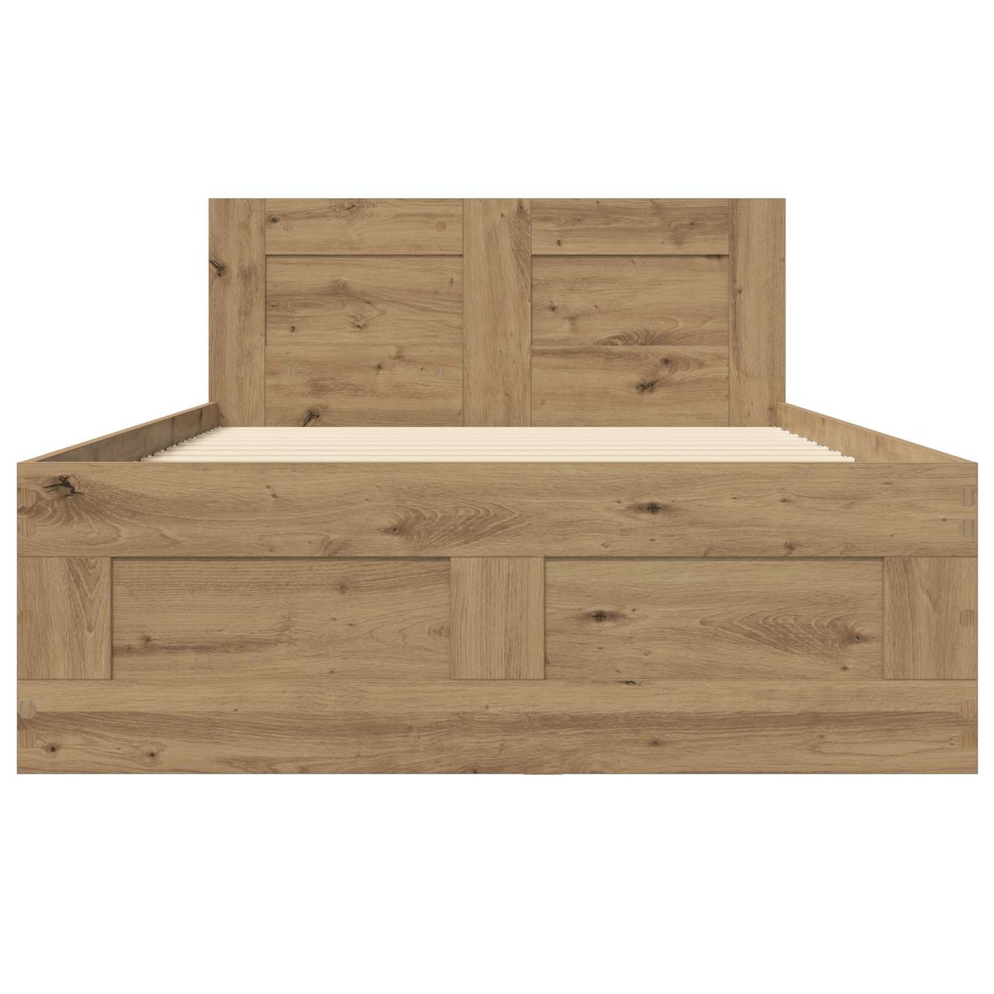 vidaXL Bed Frame with Drawer 2 pcs Artisian Oak Engineered Wood