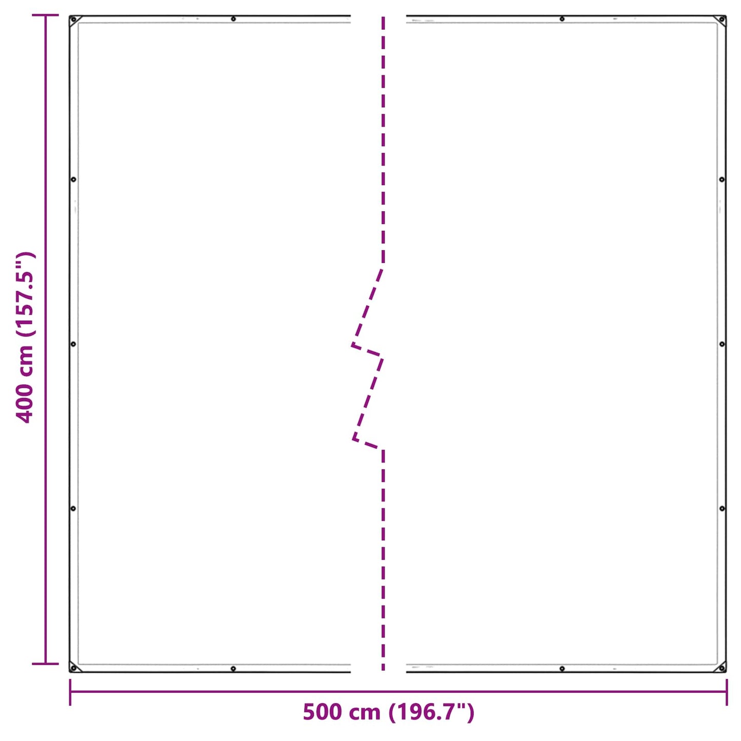 vidaXL Plant Cover Transparent 4 x 5 m PE