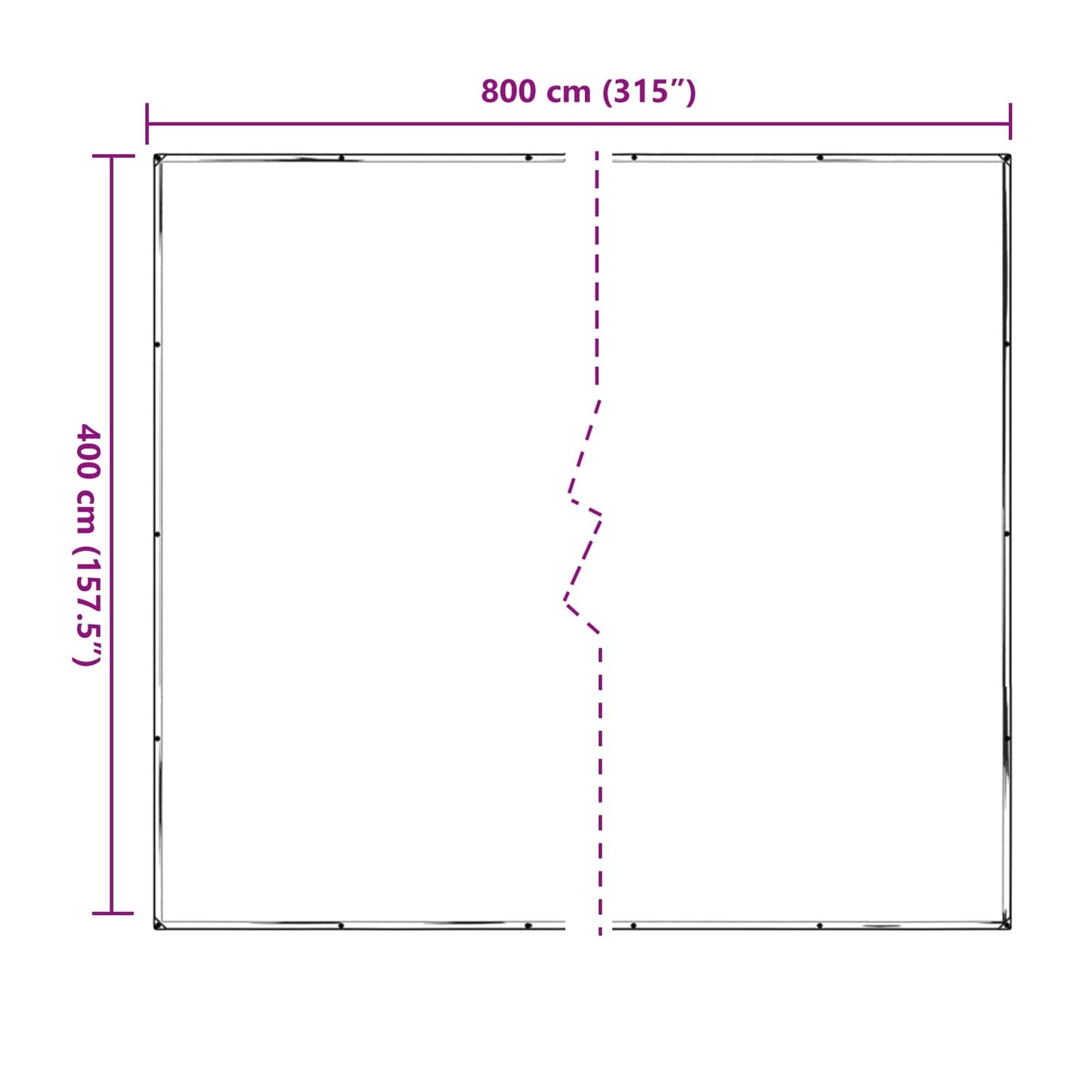 vidaXL Plant Cover Transparent 4 x 8 m PE