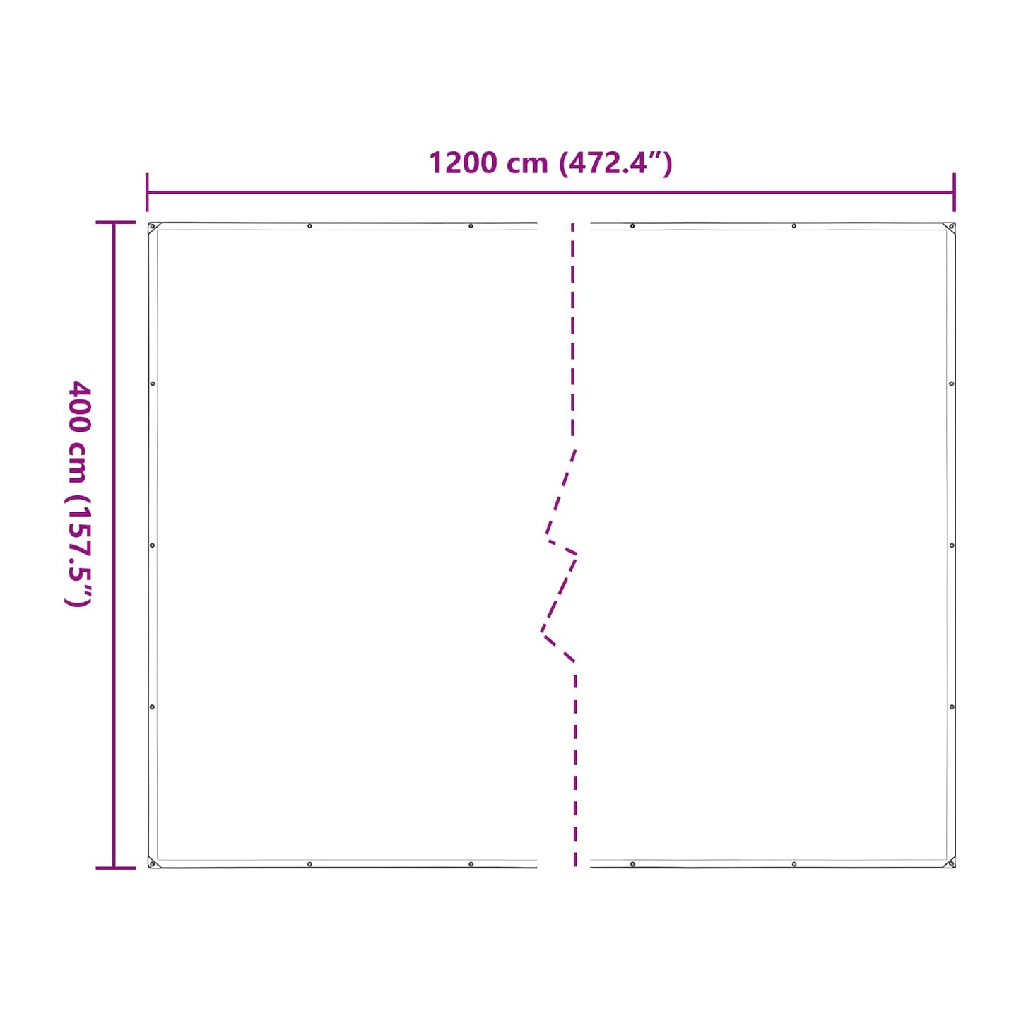 vidaXL Plant Cover Transparent 4 x 12 m PE